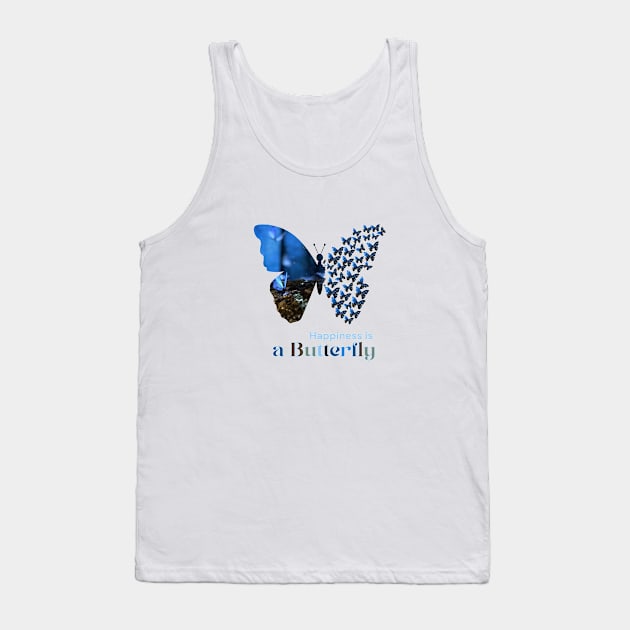 Happiness is a Butterfly Tank Top by creative.pro100